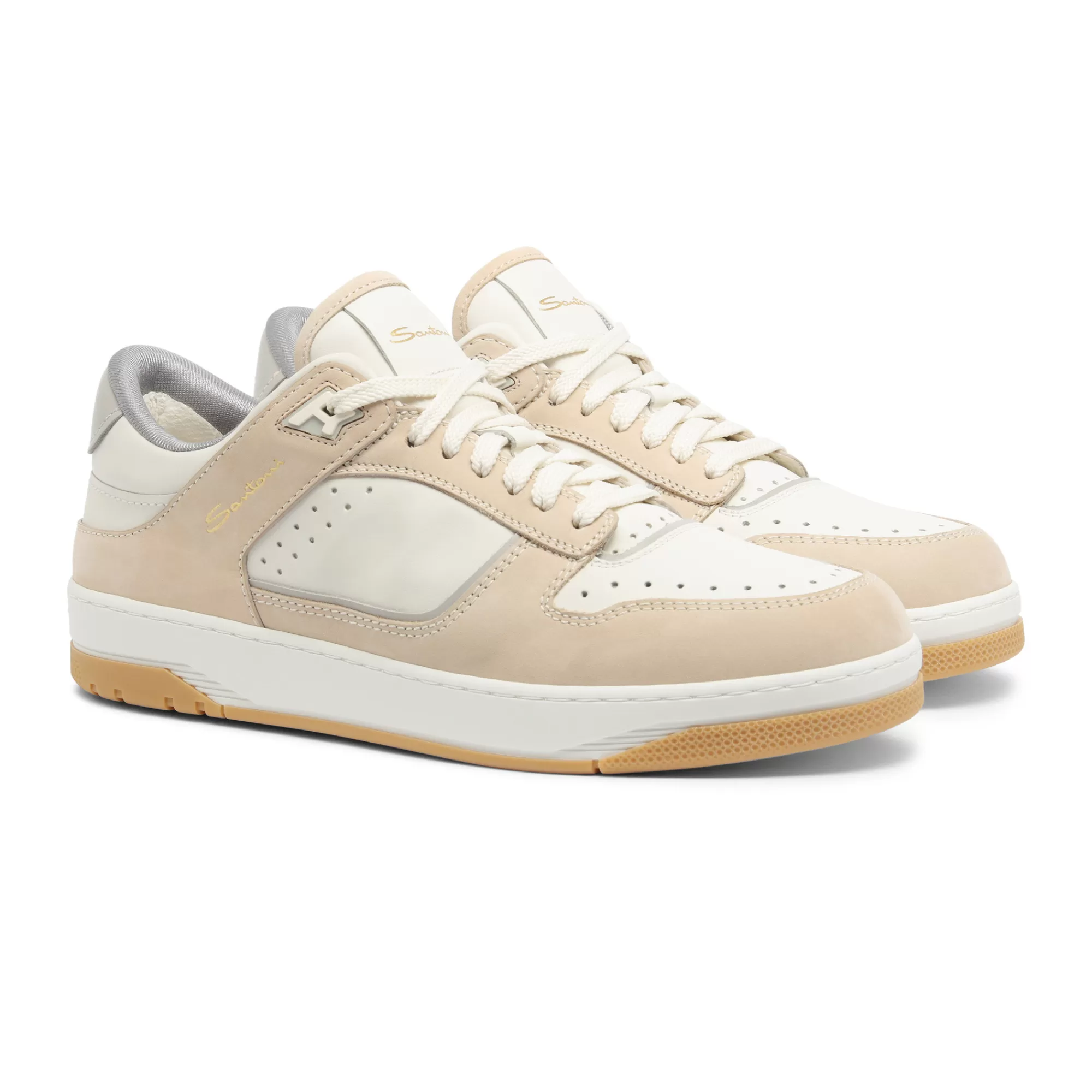Shop Sneaker Sneak-Air da uomo in pelle e nabuck bianca e beige Vedi tutte le calzature | Sneakers