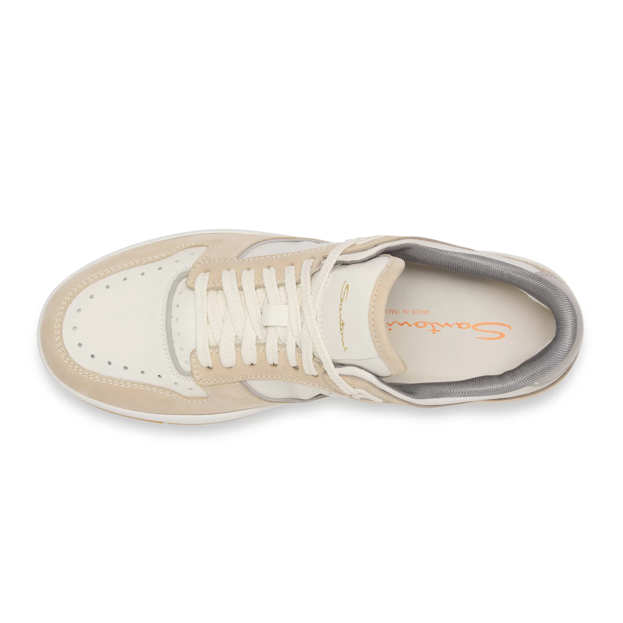 Shop Sneaker Sneak-Air da uomo in pelle e nabuck bianca e beige Vedi tutte le calzature | Sneakers