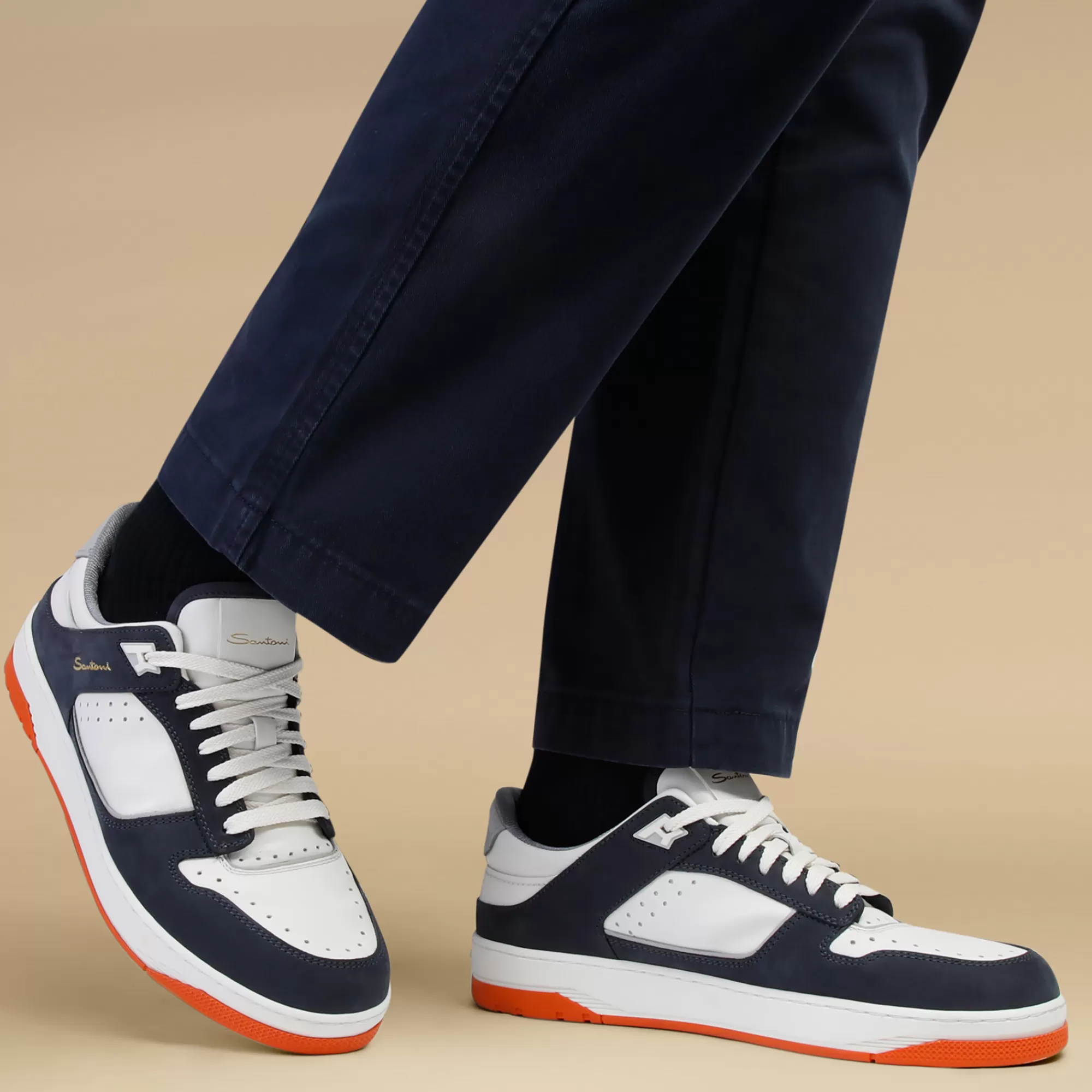 Hot Sneaker Sneak-Air da uomo in pelle e nabuck bianca e blu Vedi tutte le calzature | Sneakers