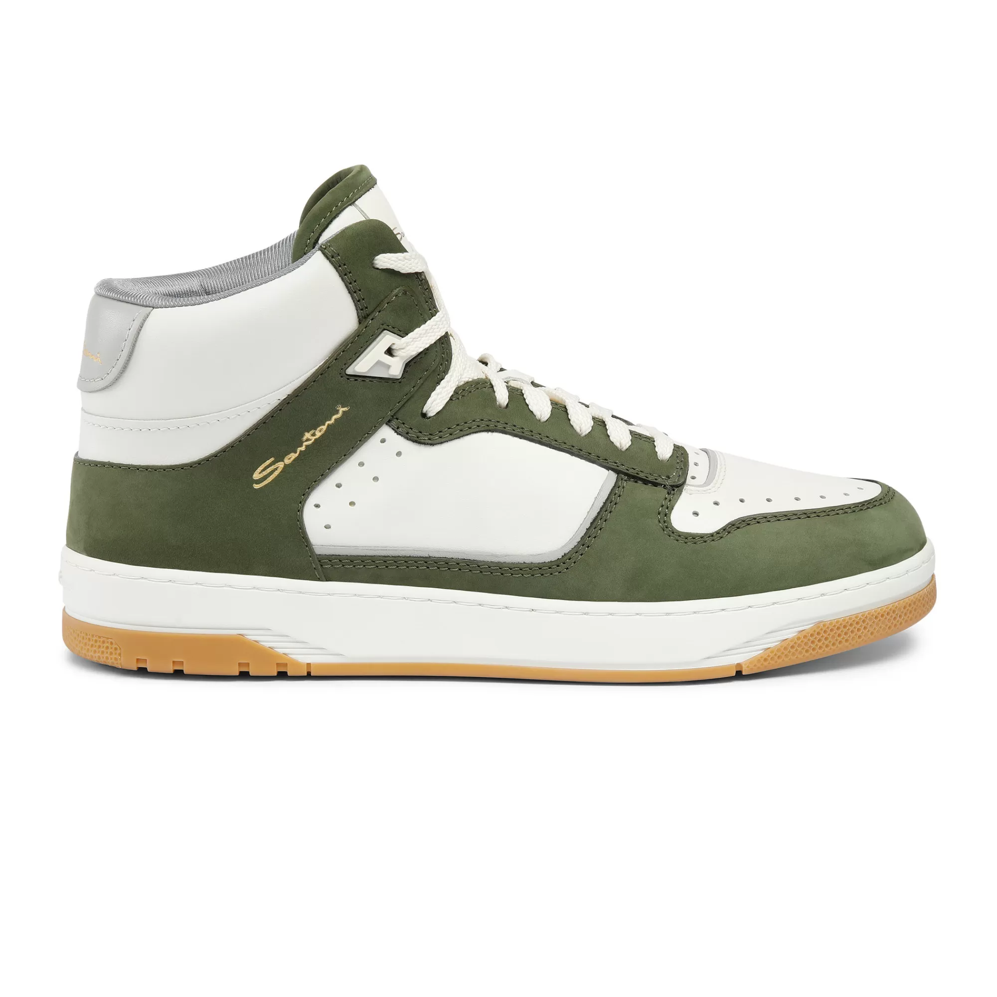 Online Sneaker Sneak-Air da uomo in pelle e nabuck bianca e verde Vedi tutte le calzature | Sneakers