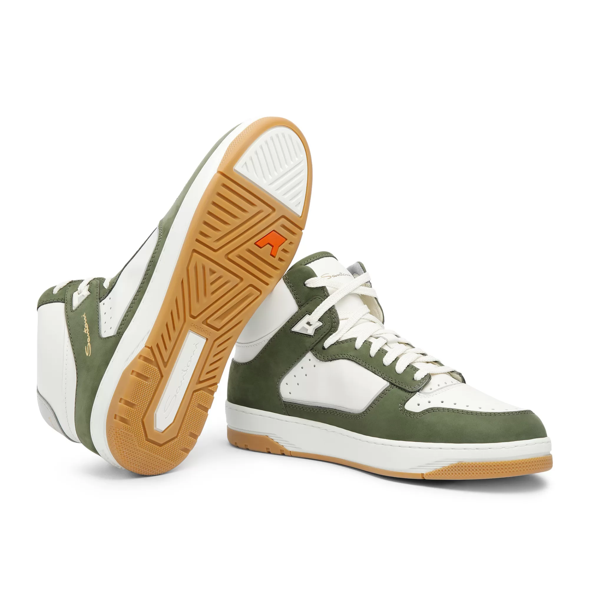 Online Sneaker Sneak-Air da uomo in pelle e nabuck bianca e verde Vedi tutte le calzature | Sneakers