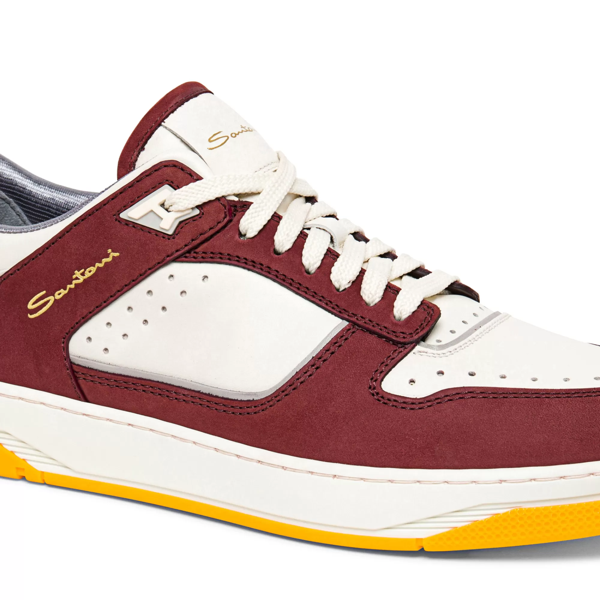 Flash Sale Sneaker Sneak-Air da uomo in pelle e nabuk bianca e bordeaux Vedi tutte le calzature | Sneakers