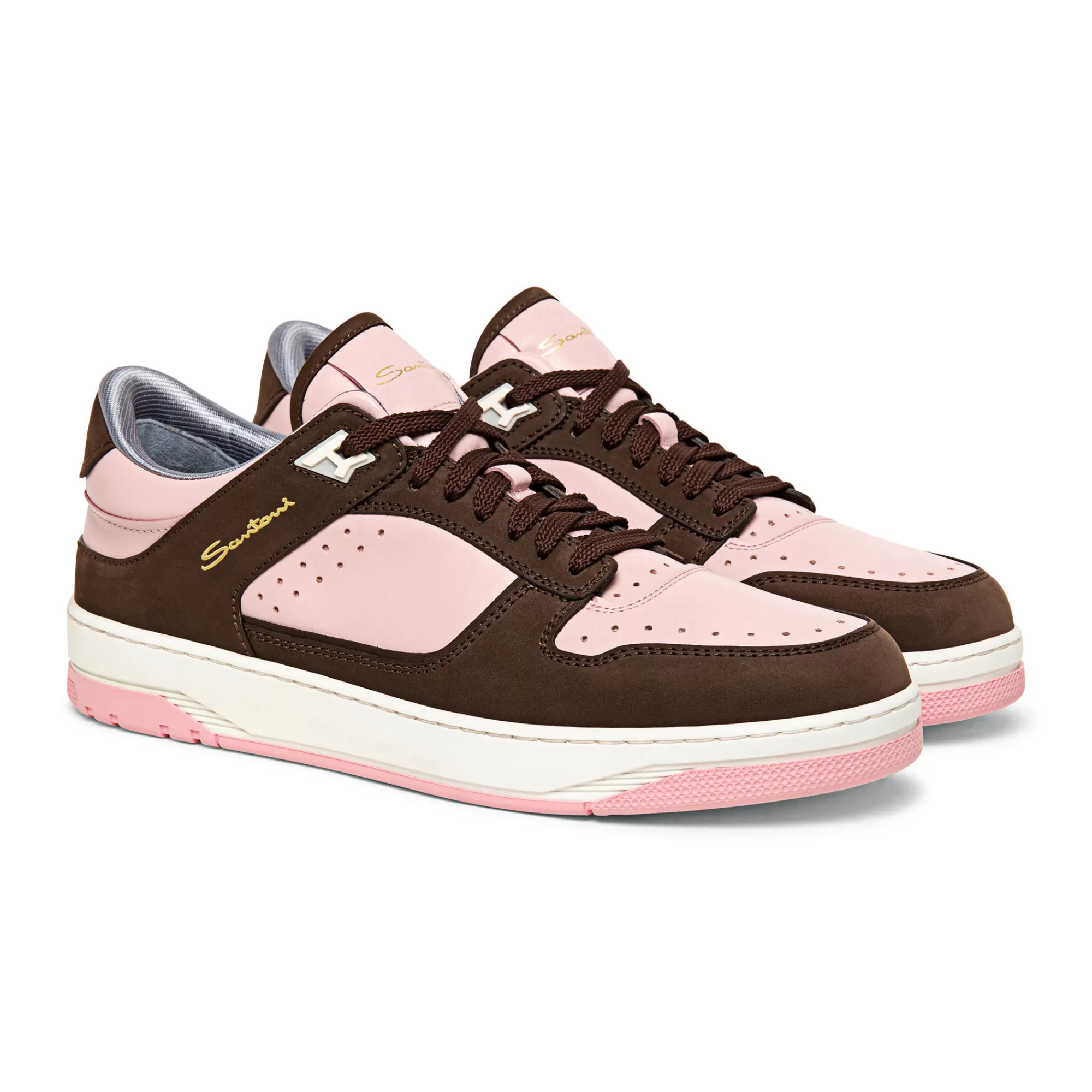 Clearance Sneaker Sneak-Air da uomo in pelle e nabuk rosa e marrone Vedi tutte le calzature | Sneakers