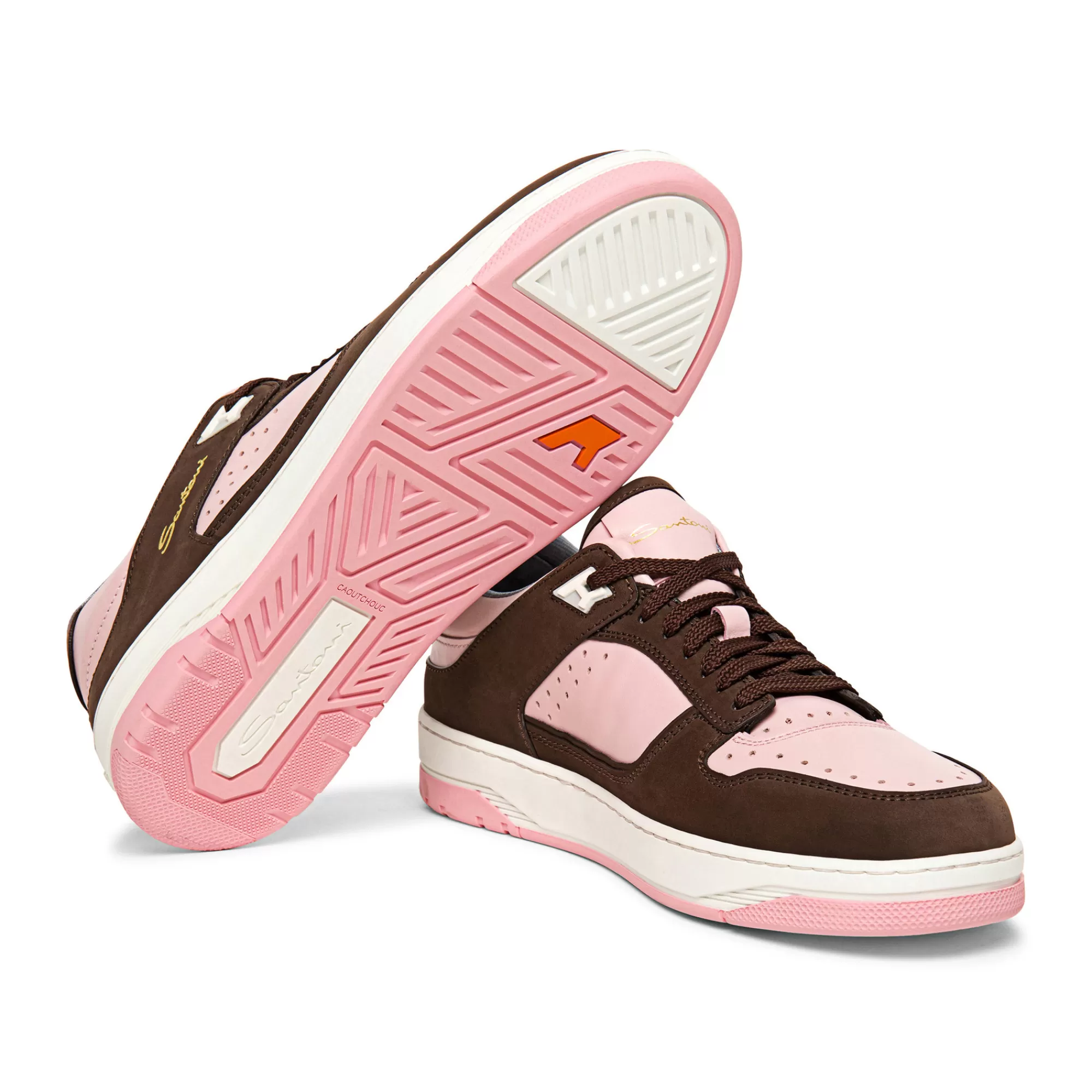 Clearance Sneaker Sneak-Air da uomo in pelle e nabuk rosa e marrone Vedi tutte le calzature | Sneakers