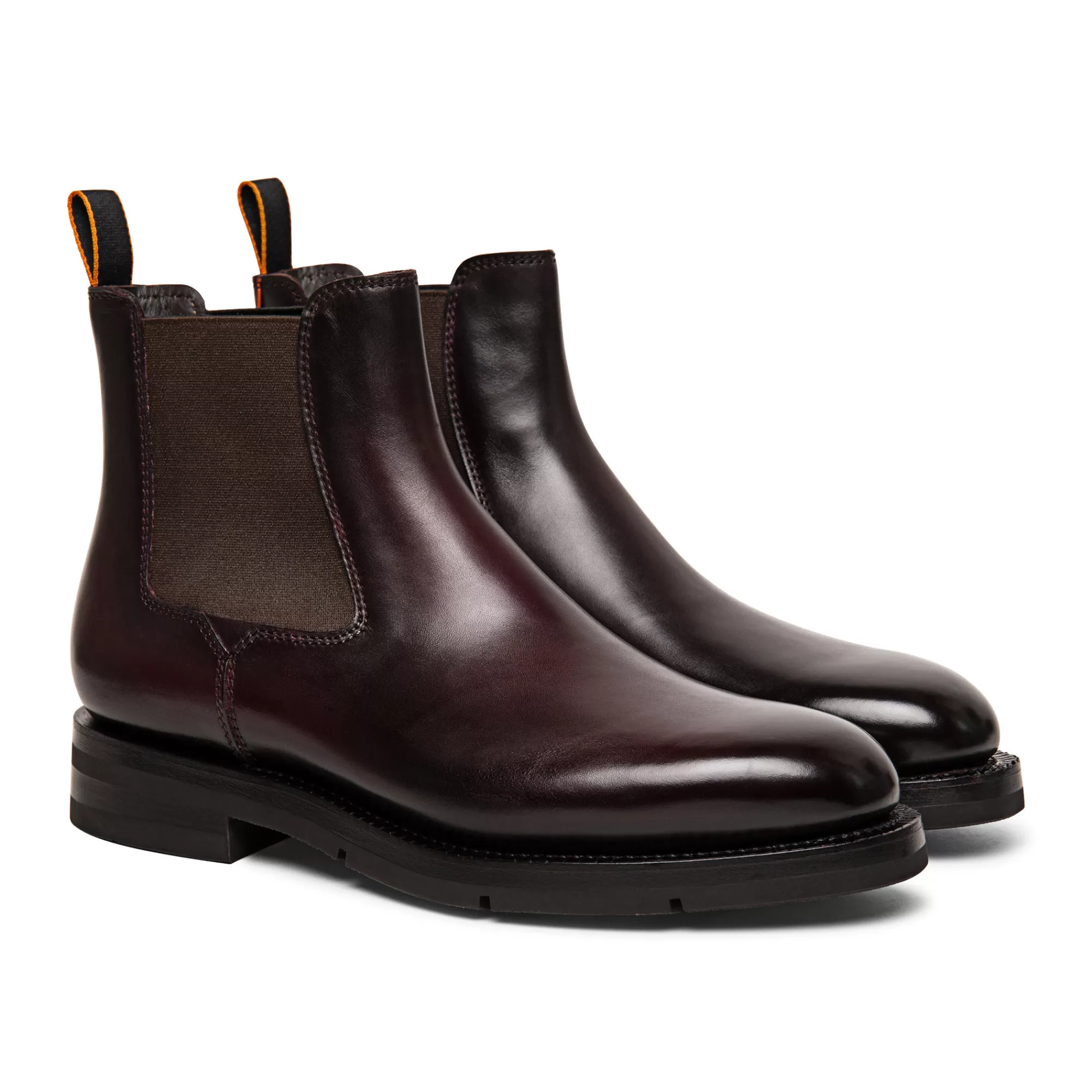 Best Sale Stivaletto chelsea da uomo in pelle anticata bordeaux | SUGGERIMENTI Vedi tutte le calzature | Stivali