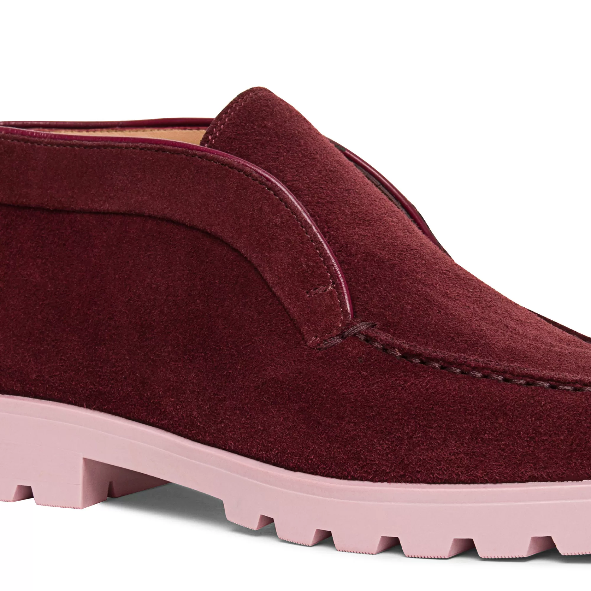 Store Stivaletto desert da donna in suede bordeaux e rosa Vedi tutte le calzature | Scarpe basse