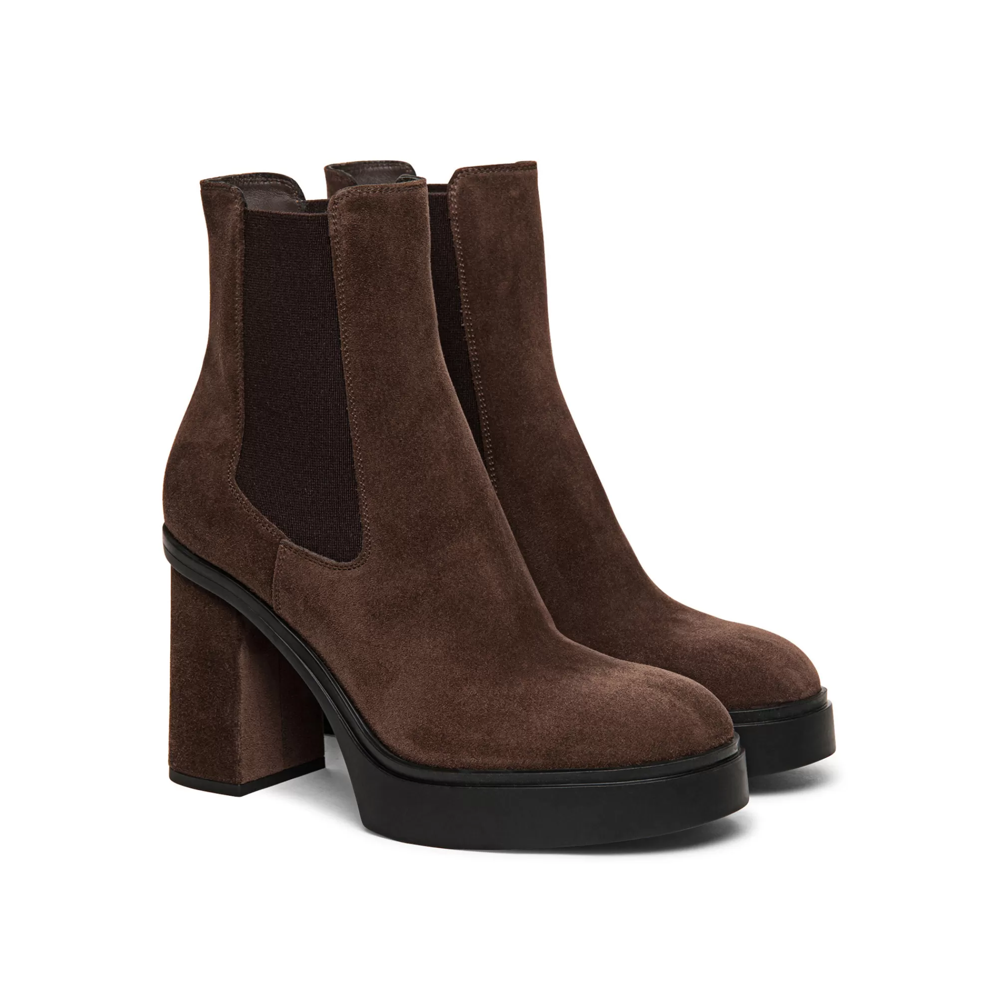 Cheap Stivaletto tacco alto da donna in suede marrone Vedi tutte le calzature | Stivali & Stivaletti