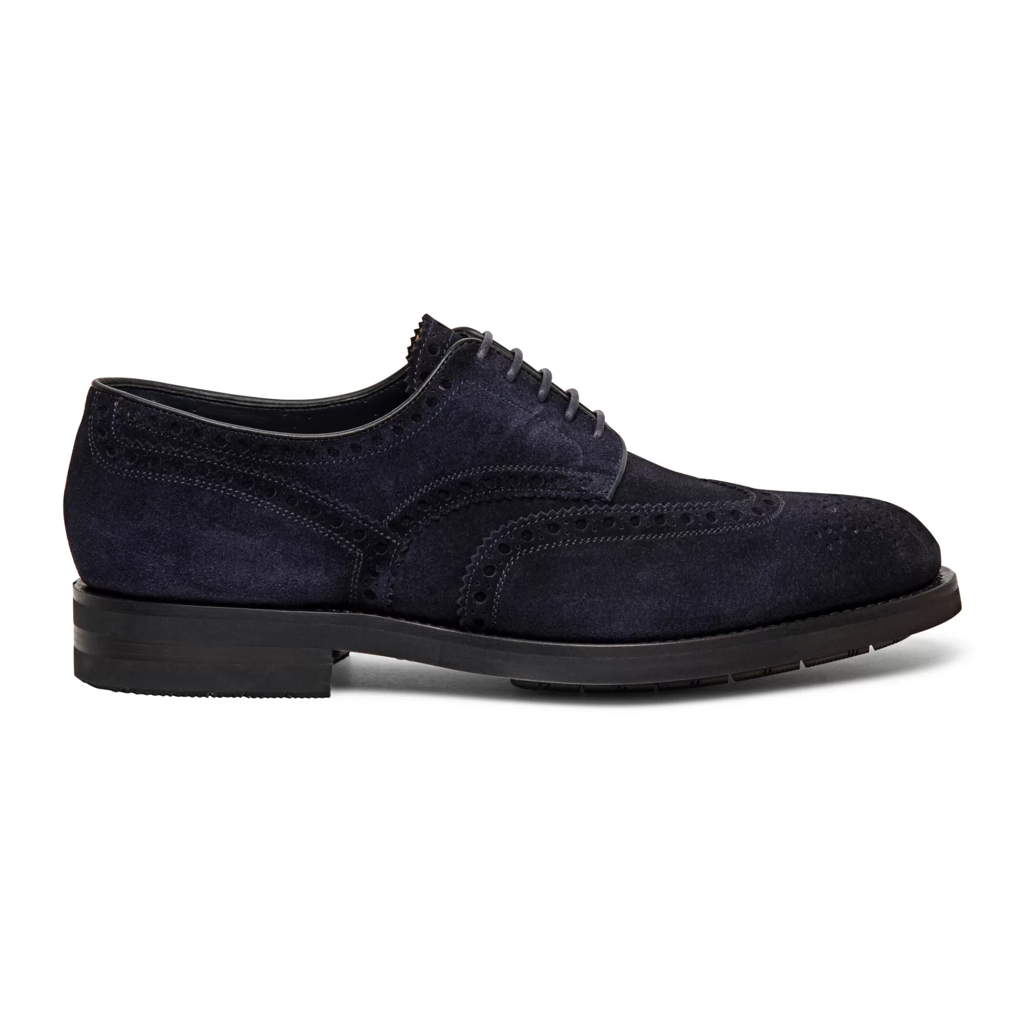 New Stringata derby brogue da uomo in suede blu | SUGGERIMENTI Vedi tutte le calzature | Stringate