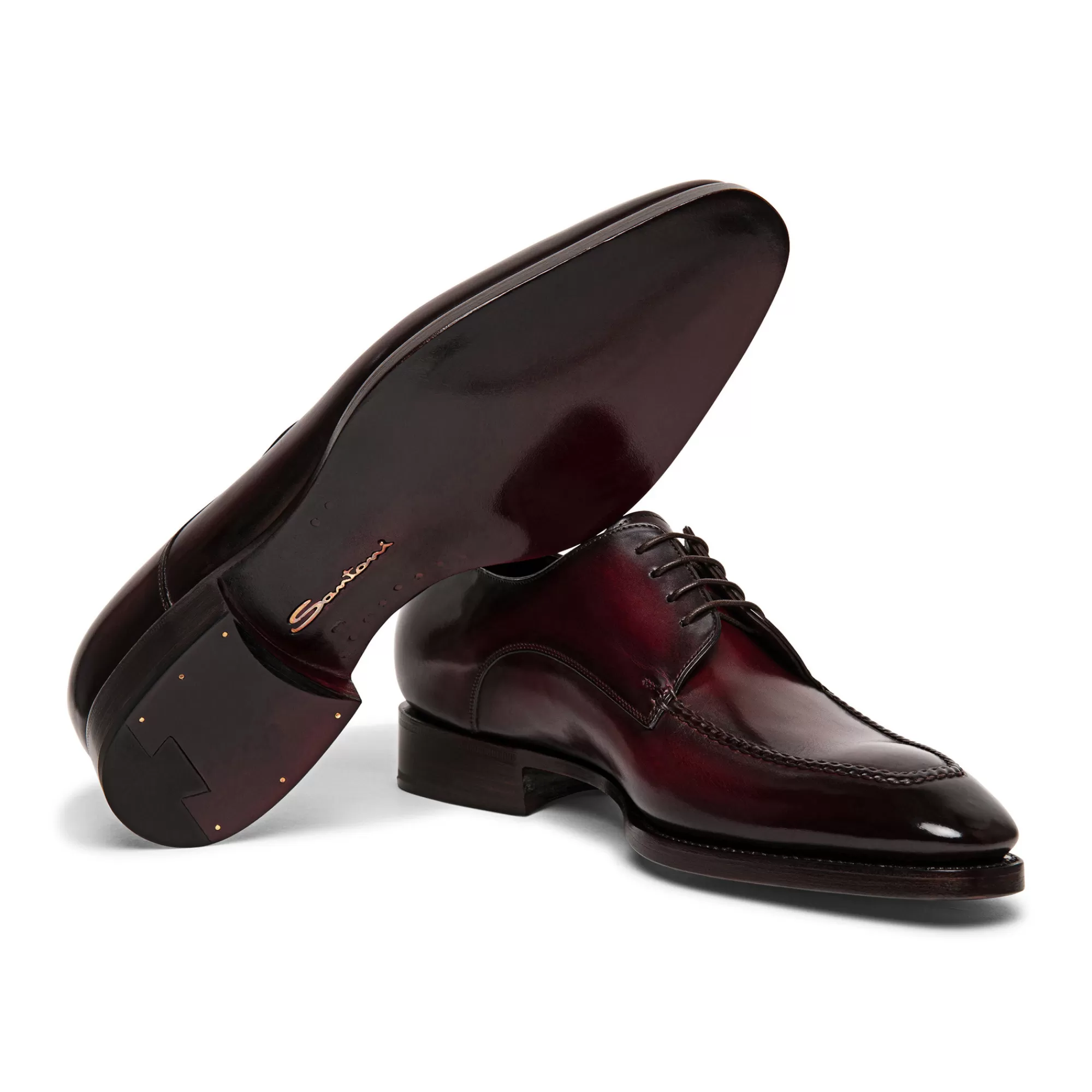 Cheap Stringata derby Limited Edition da uomo in pelle bordeaux Vedi tutte le calzature | Stringate