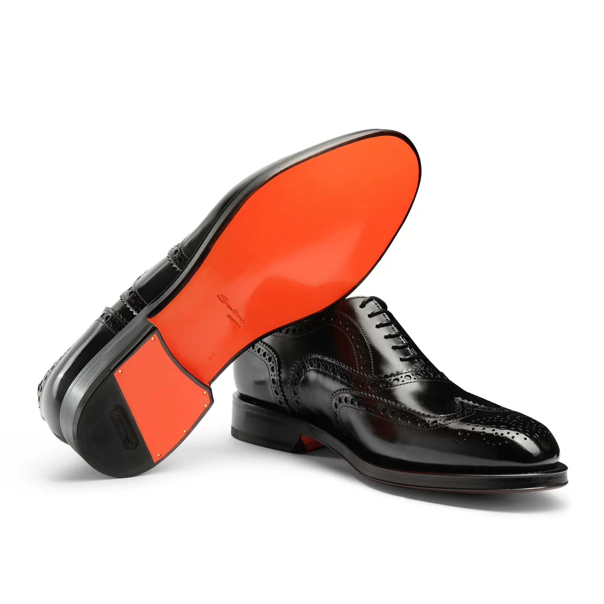 Best Stringata oxford brogue da uomo in pelle anticata nera | SUGGERIMENTI Vedi tutte le calzature | Stringate