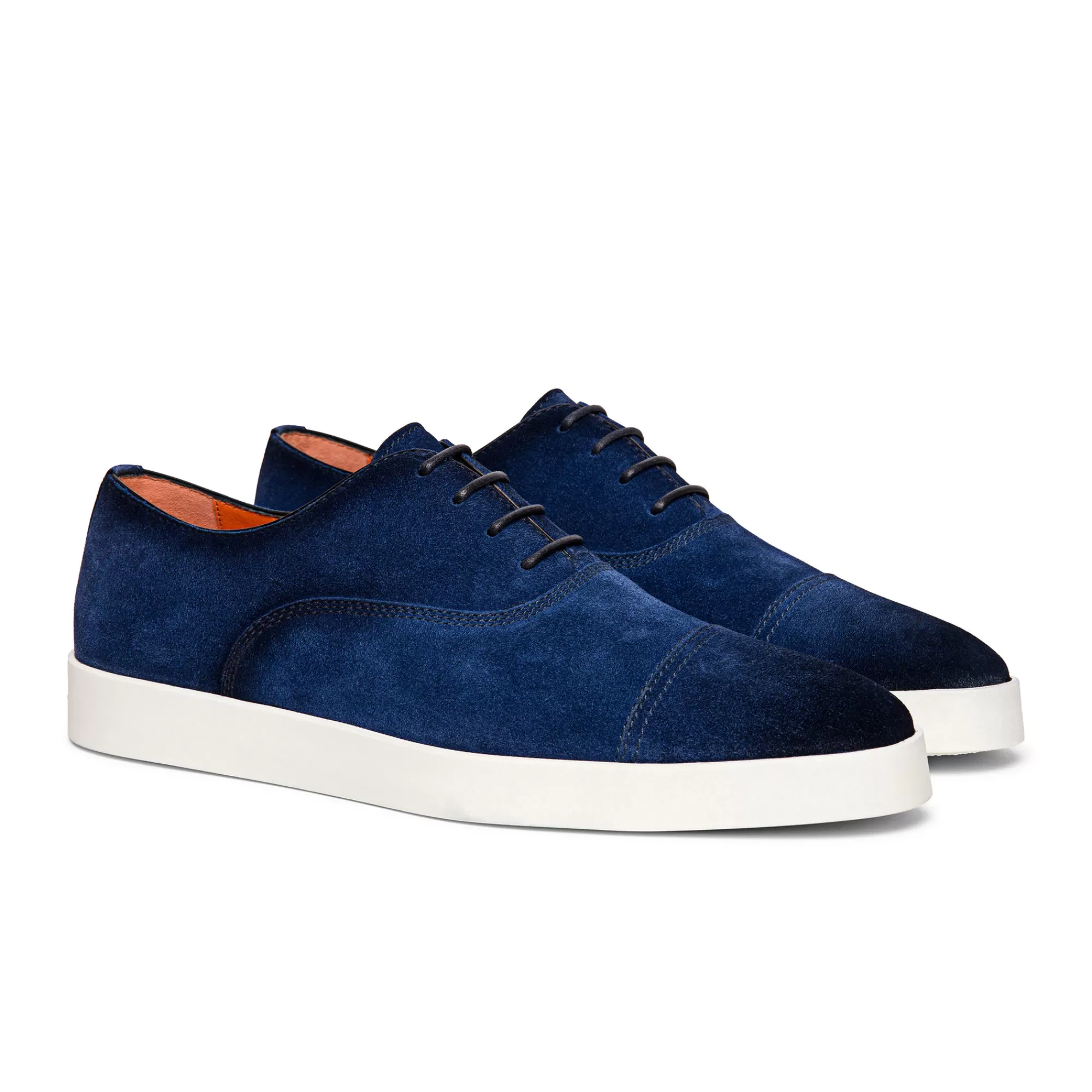 Shop Stringata oxford da uomo in suede blu Vedi tutte le calzature | Stringate